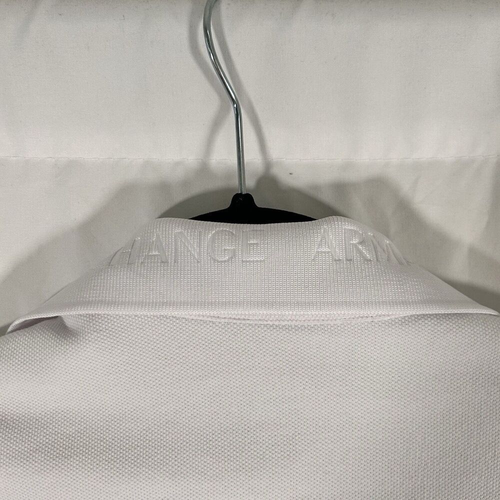 Armani Exchange Shirt Men's Large White Long Sleeve Button Up Regular Cotton - Picture 12 of 12